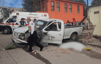 Hombre sufre infarto y choca contra una casa en la colonia Antonio Ramírez; murió en el lugar