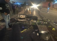 Motociclista, grave tras chocar por alcance contra taxi en Gómez Palacio