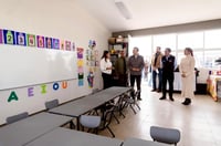 Antes asistían a clases en casa de renta; ahora, con Esteban y Toño, alumnos estrenan Jardín de Niños