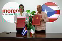 Morena y el Partido Comunista de Cuba firman convenio de colaboración