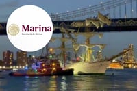 Buque Cuauhtémoc choca contra Puente de Brooklyn, reporta Marina | VIDEO