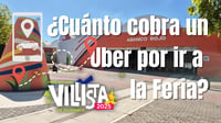 ¿Cuánto me cobra un Uber por ir a la Feria Villista si lo tomo desde el Centro?