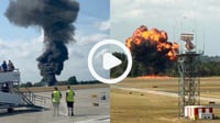 Avioneta se estrella en pista de aterrizaje; no se han reportado víctimas | VIDEO