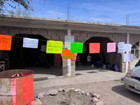 Realizan plantón en Cuencamé para exigir construcción de telesecundaria