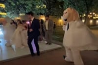 'Es lo mismo pero más barato', boda con botargas del Dr. Simi causa furor en redes | VIDEO