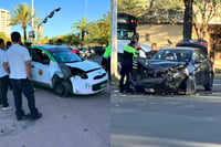 Choque en Bulevar Durango deja caos vial y una mujer lesionada