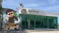 Intento de robo al Banco del Bienestar es frustrado tras sabotaje a fibra óptica