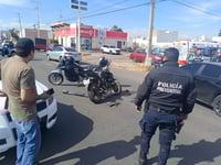 Motociclista resulta lesionado en choque ocurrido en colonia Guillermina