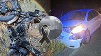 Joven motociclista muere en choque frontal en carretera de Lerdo