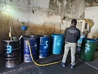 Aseguran combustible en un inmueble de Gómez Palacio