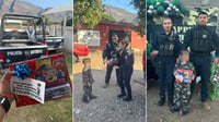 Niño de 6 años invita a policías a su fiesta de cumpleaños, en Mezquital