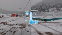 Persisten las temperaturas bajo cero en Durango; La Rosilla aún conserva nieve