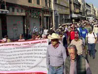 Se manifestaron en CDMX por precio justo del frijol