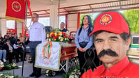 Dan el último adiós a comandante Eladio Salas, fundador de Cuerpo de Bomberos de El Salto