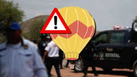 En Teotihuacán, globo aerostático desciende de emergencia, ¿qué pasó?