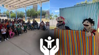 'Chito' y Valentina estuvieron en el CREE Durango para hablar sobre derechos humanos de la niñez