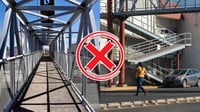 Puentes peatonales de Durango capital deben ser retirados; nadie los usa: Regidor