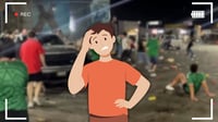 Captan momento en que aficionados son arrollados en pleno festejo del triunfo de México | VIDEO