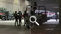 Razers, armas y vehículos de colección, lo que habrían asegurado en bodega cateada en Durango