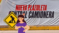 Lluvias retrasan plazoleta frente a la Central Camionera de Durango; aún no hay fecha de entrega