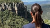 Sheinbaum presume el cañón Tres Molinos en su gira por Durango | VIDEO