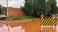 Calles intransitables en Durango tras las lluvias