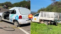 Fuerte choque en el Periférico Sur de Durango deja a 4 personas lesionadas; uno está delicado