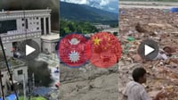 Riada y deslave dejan al menos 160 muertos entre Nepal y China; VIDEOS muestran el desastre