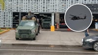 Ejército despliega fuerte operativo en Paseo Durango; helicóptero sobrevuela la zona