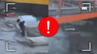Así fueron arrastrados los vehículos donde iban las personas que desaparecieron en Guanaceví | VIDEO