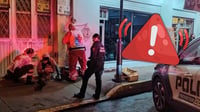 Adulto mayor resulta lesionado tras caer en calles del Centro Histórico