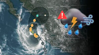 SMN prevé que huracán 'Simón' impacte Mazatlán el 15 de octubre; Alerta por lluvia y fuertes vientos