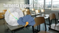 SEP: Cancelan clases en este estado por la tormenta tropical Trudy y activan alerta en toda la región