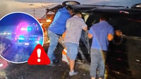 Choque entre camionetas en la Durango-Gómez Palacio deja a cuatro personas lesionadas