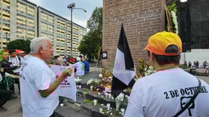 Marcha 2 de octubre en CDMX 2023; a 55 años de la matanza de Tlatelolco