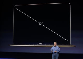 La pantalla de la nueva MacBook es de 12 pulgadas, con una resolución de 2304 x 1440 píxeles.