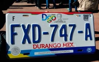 30 años de historia en las placas de Durango.