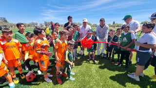 Ante el crecimiento de este deporte en el Campestre, este sábado se inauguró una nueva cancha, la cual es de pasto sintético y también podrá ser utilizada para el futbol 7.