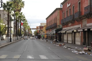 Esta mañana, la Zona Centro de Durango reporta con calles vacías en Navidad.