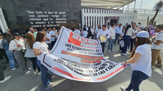 Trabajadores del Poder Judicial en Durango se unen al paro nacional contra reforma judicial