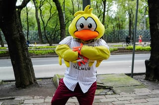 Mascotas de la LMB visitaron fotogalería con motivo del Centenario del circuito veraniego