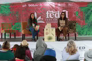 La escritora visitó Durango este fin de semana para presentar este libro como parte de las primeras actividades de la Feria Duranguense del Libro 2025.