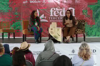 La escritora visitó Durango este fin de semana para presentar este libro como parte de las primeras actividades de la Feria Duranguense del Libro 2025.