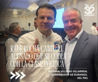 Fotografías del propio empresario demuestran que presumía amistad y colaboración con políticos de todos los colores, como con el Gobernador de Durango y la Presidenta de México.