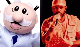 VIDEO: En pleno concierto, The Weeknd confunde un peluche del Dr. Simi con un animal