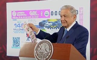 AMLO anuncia sorteo de la Lotería Nacional para el 19 de diciembre