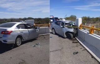 Mueren 2 menores en accidente carretero en la Durango-Parral