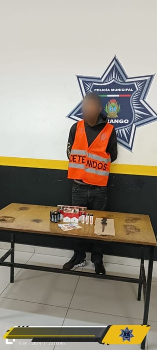 Cae asaltante de tiendas de conveniencia en Durango 