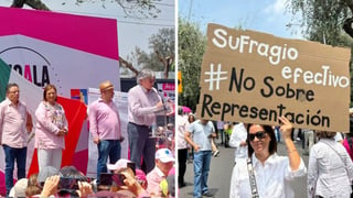 Marcha el Frente Cívico Nacional en contra de sobrerrepresentación