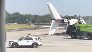 Dos aviones de Delta Airlines se estrellaron en pista de aeropuerto | VIDEO